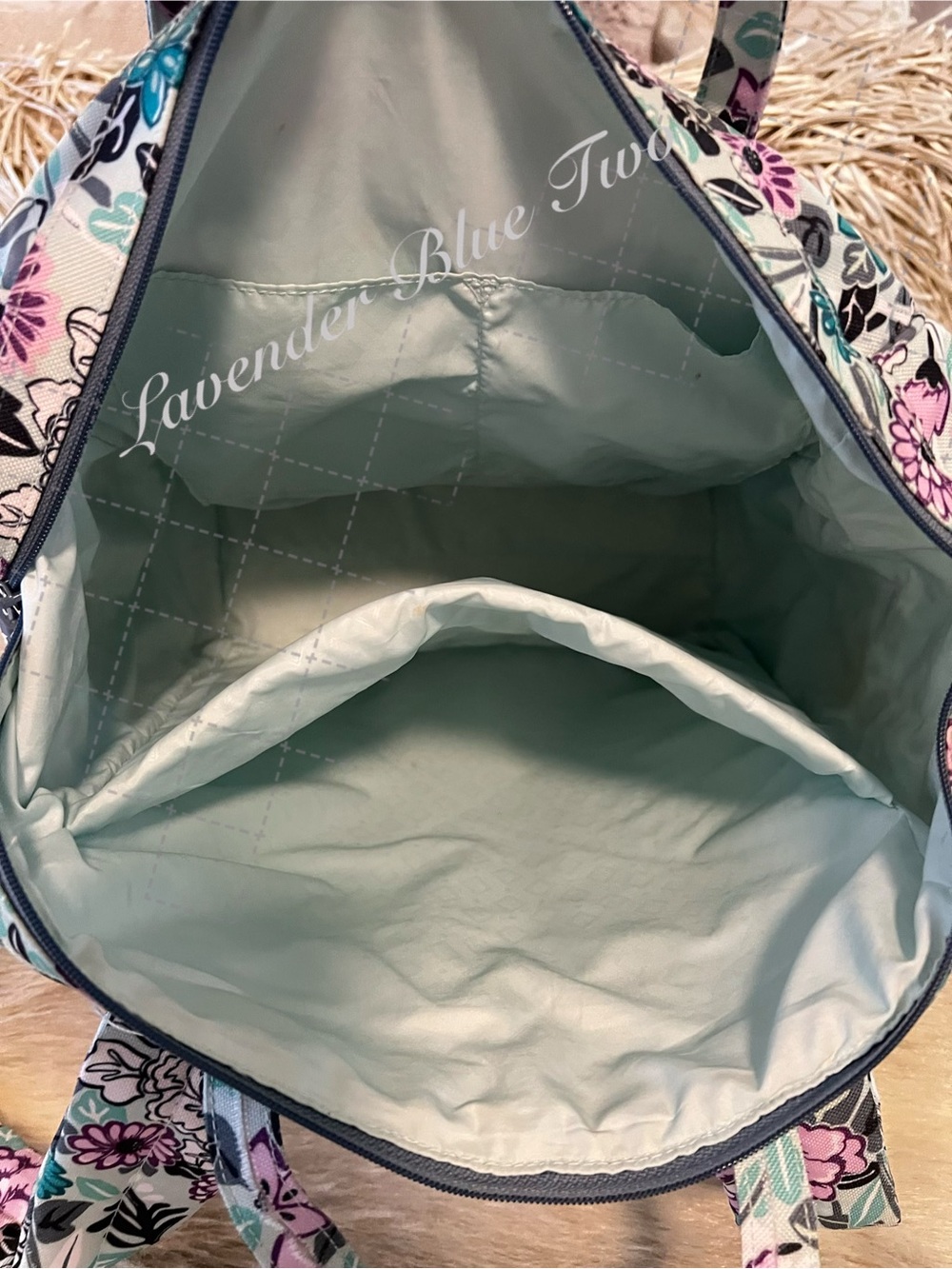 VERA BRADLEY Penelope’s Garden Convertible Ripstop Laptop Backpack Diaper Floral - Picture 15 of 15